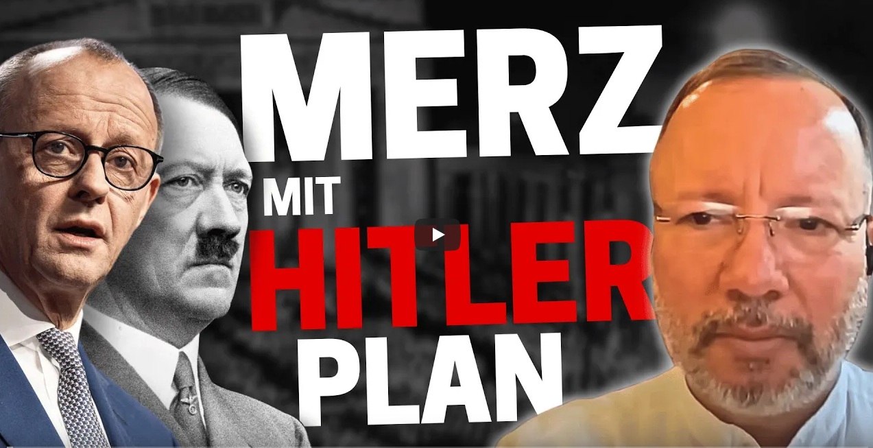 Merz mit Hitler Plan
